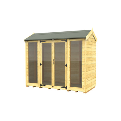 Scandi 4 x 8 Apex Summerhouse (Full Height Window) - Premium Garden