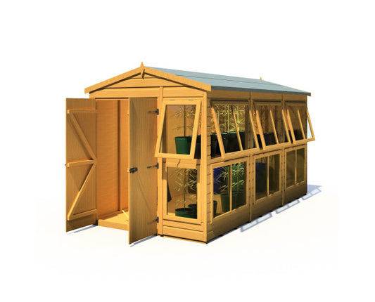 Shire Sun Hut Potting Shed 6 x 12 - Premium Garden