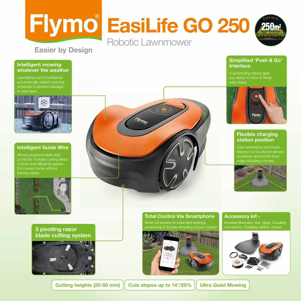 EASILIFE GO 500 ROBOTIC LAWN MOWER - Premium Garden