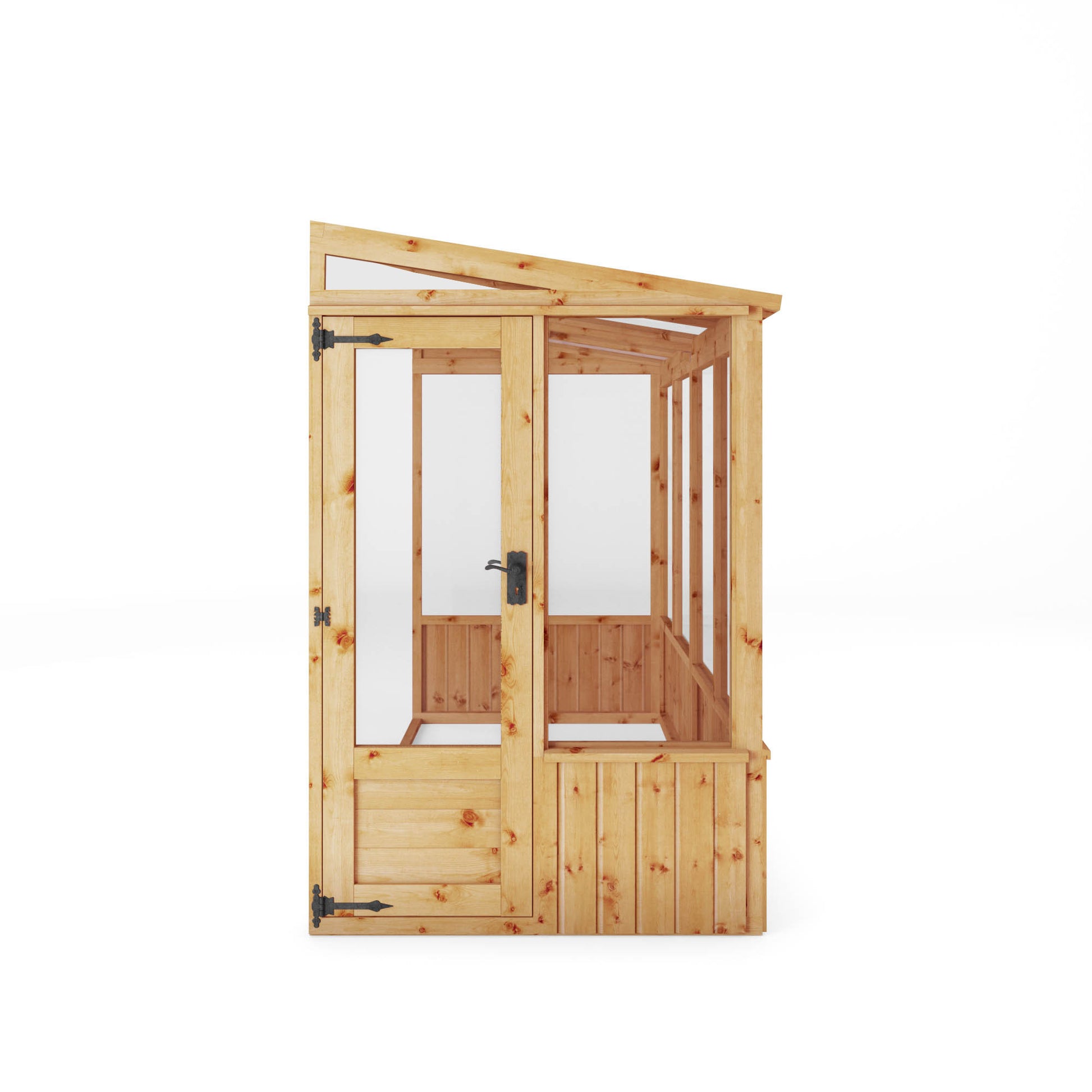 Mercia 8x4 Wooden Lean To Greenhouse - Premium Garden
