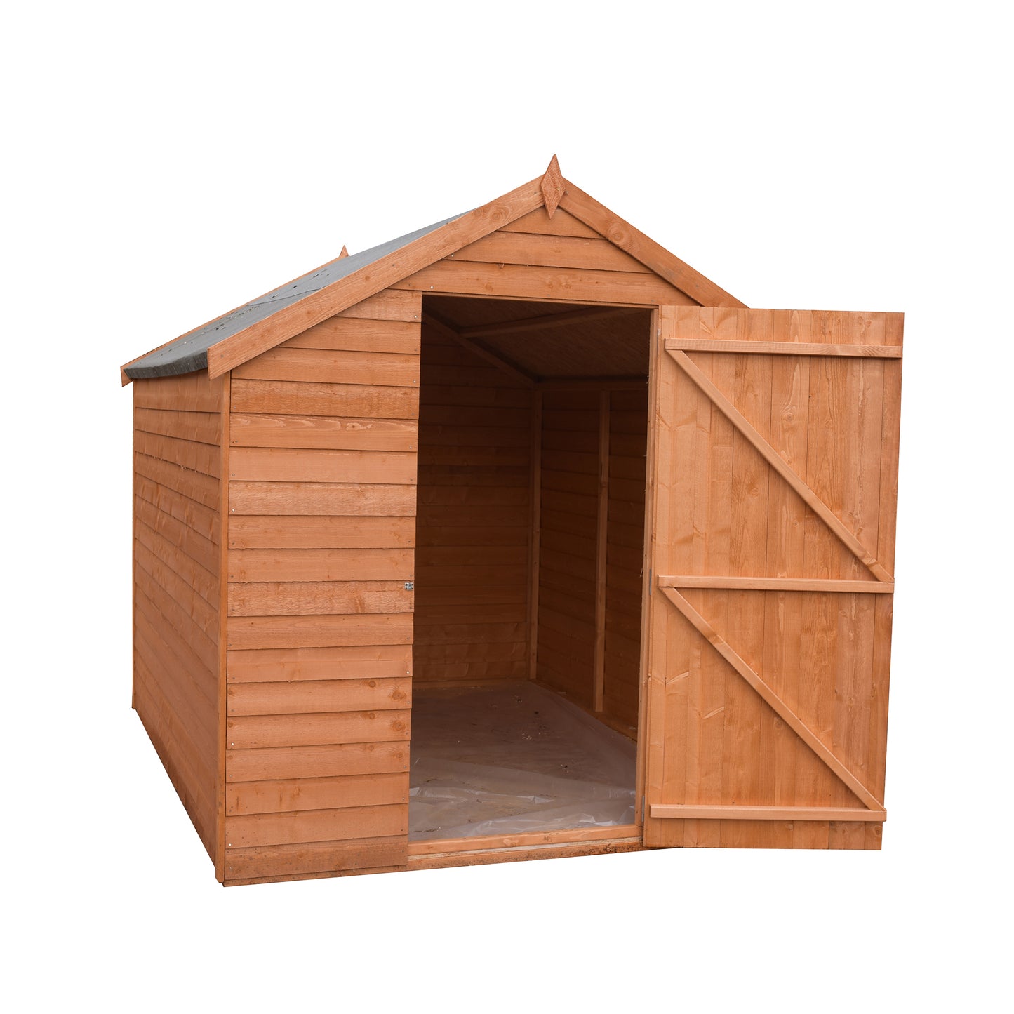 Shire 8 x 6 Overlap Value Dip Treated Garden Shed Shed - Premium Garden