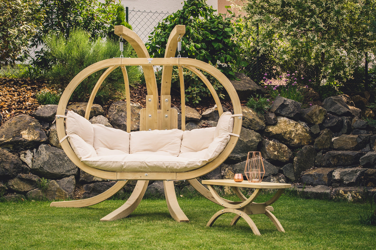Amazonas Globo Royal Natura Double Seater Hanging Chair - Premium Garden