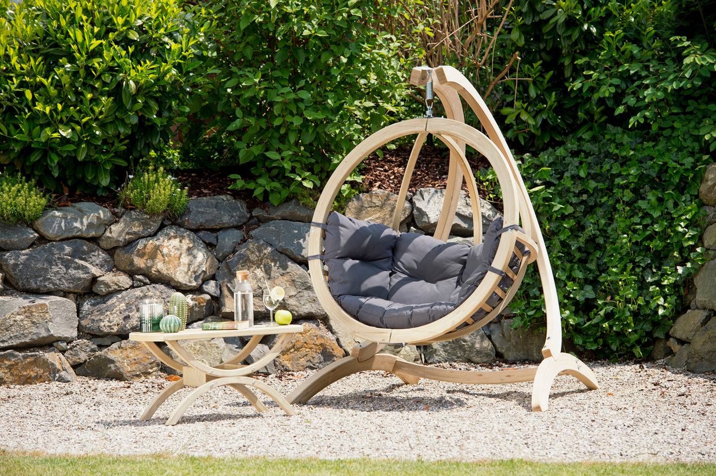 Amazonas Globo Single Anthracite Hanging Chair - (Weatherproof) - Premium Garden
