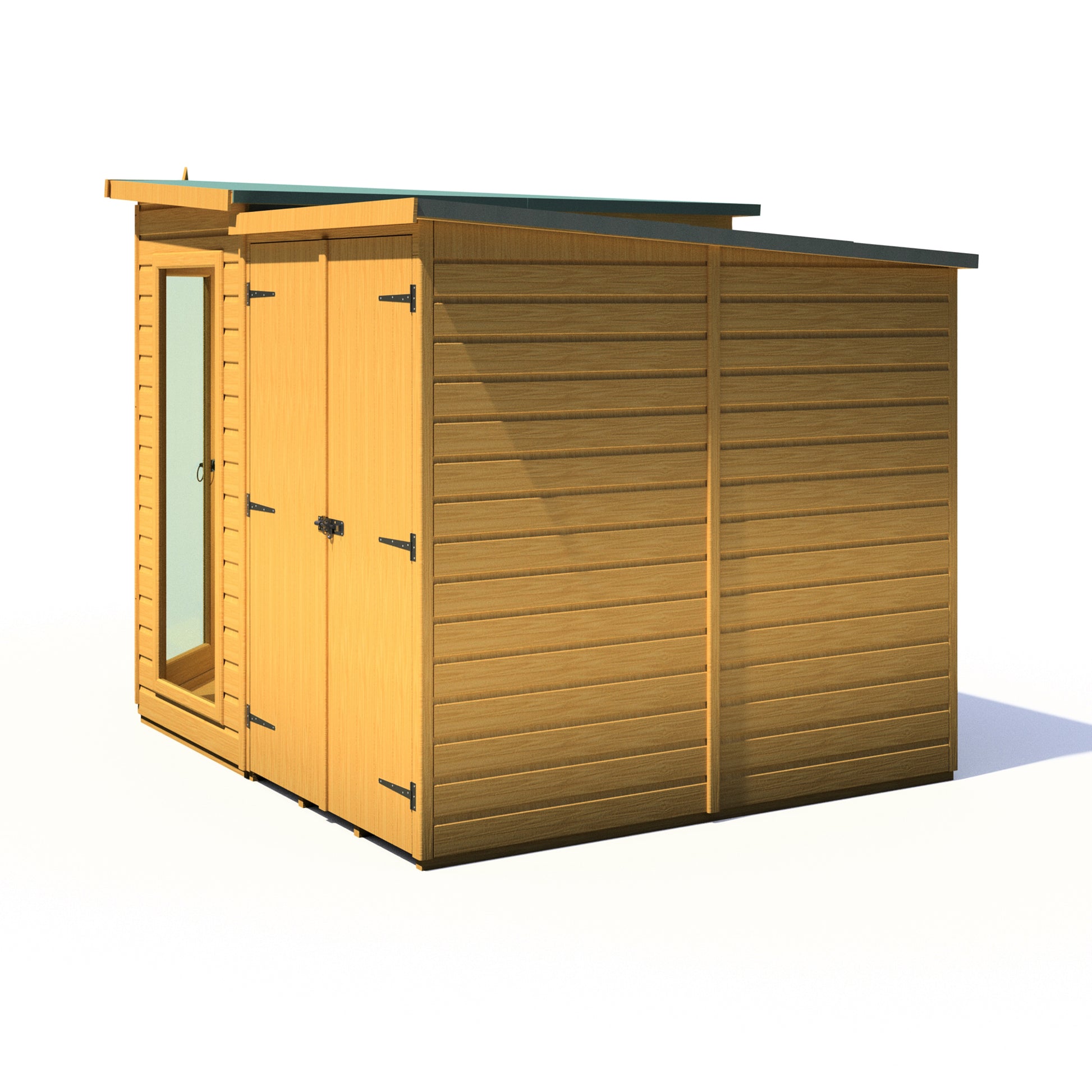 Shire 7 X 11 Barclay with side shed  Summerhouse - Premium Garden