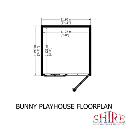 Shire 4 X 4 Bunny Playhouse - Premium Garden