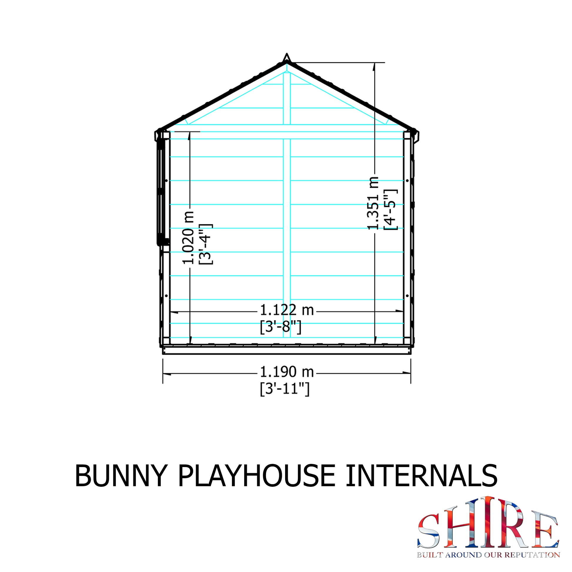 Shire 4 X 4 Bunny Playhouse - Premium Garden