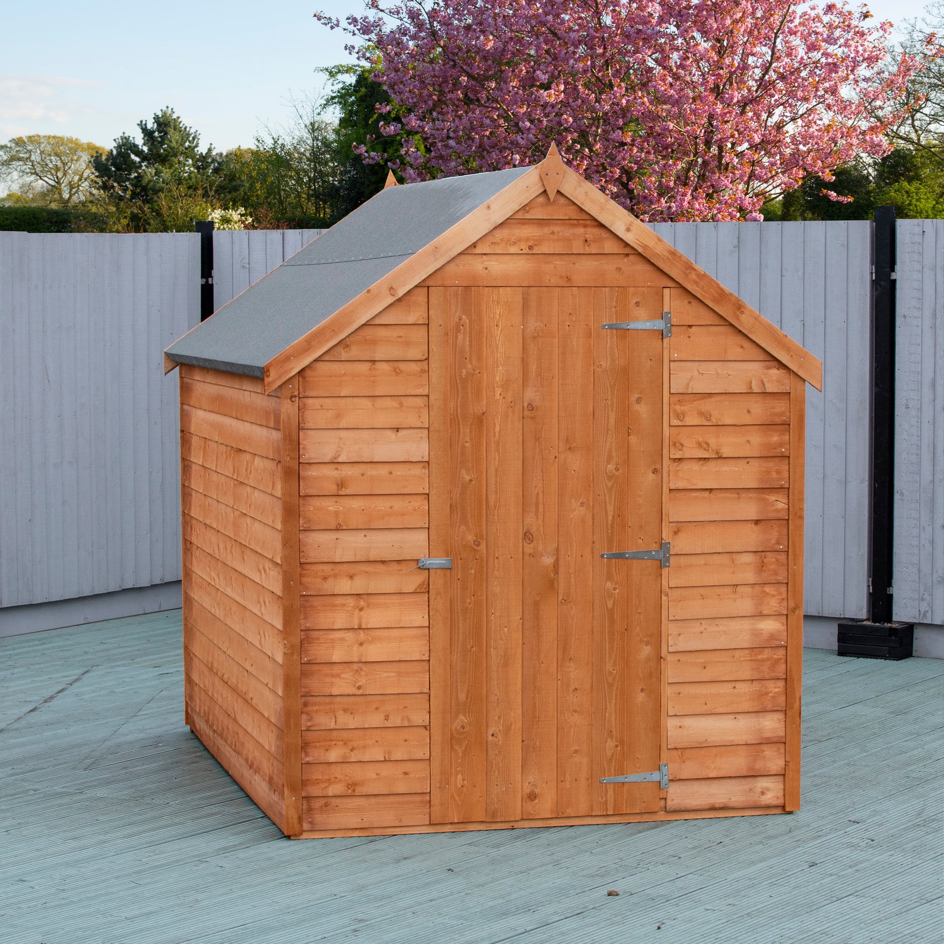Shire 7 x 5 Overlap Value Dip Treated Garden Shed Shed with Window - Premium Garden