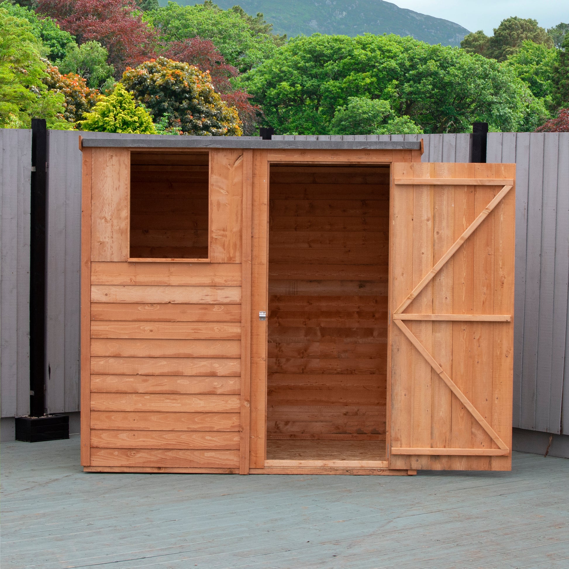 Shire 6 x 4 Dip Treated Overlap Shed Pent - Premium Garden