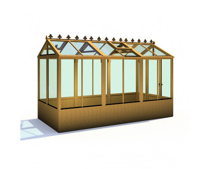 Shire Holkham 6x12 Wooden Greenhouse - Premium Garden