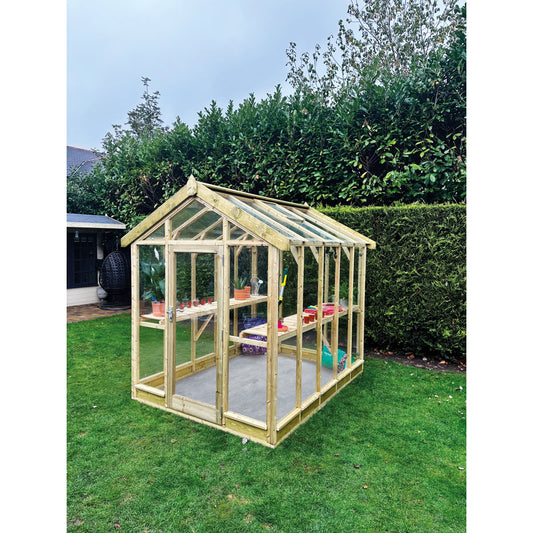 Coppice - Ashdown Apex Greenhouse (4 Ft Door Gable) - Premium Garden