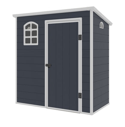 Jasmine 6 x 3 Plastic Pent Shed with Foundation Kit - Premium Garden