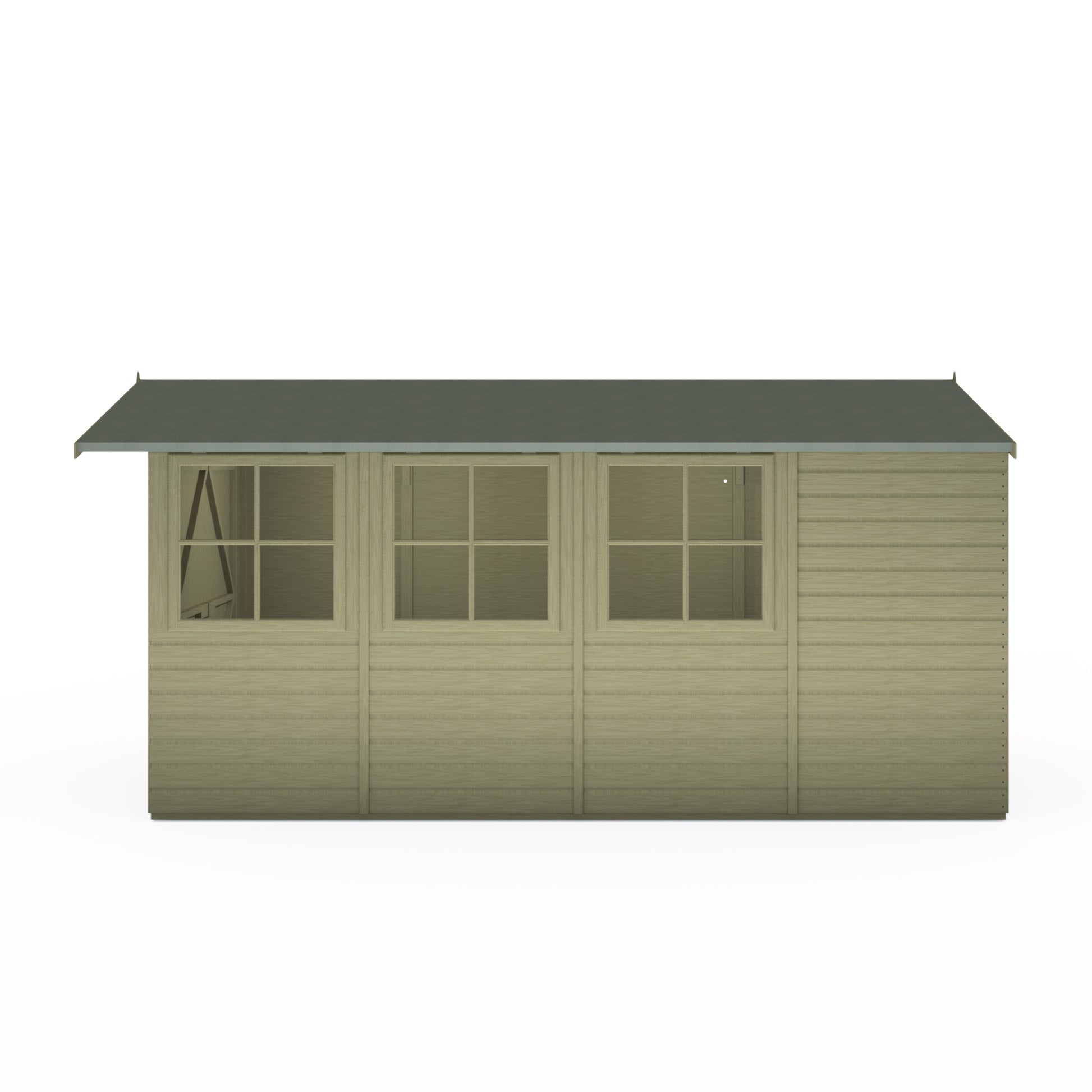 Shire 13 X 7 Jersey Pressure Treated Shed - Premium Garden