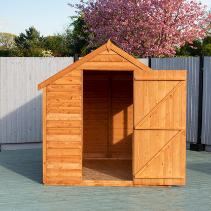 Shire 8 x 6 Overlap Value Dip Treated Garden Shed Shed with Window - Premium Garden