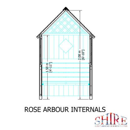 Shire 4 X 2 Rose Arbour - Premium Garden