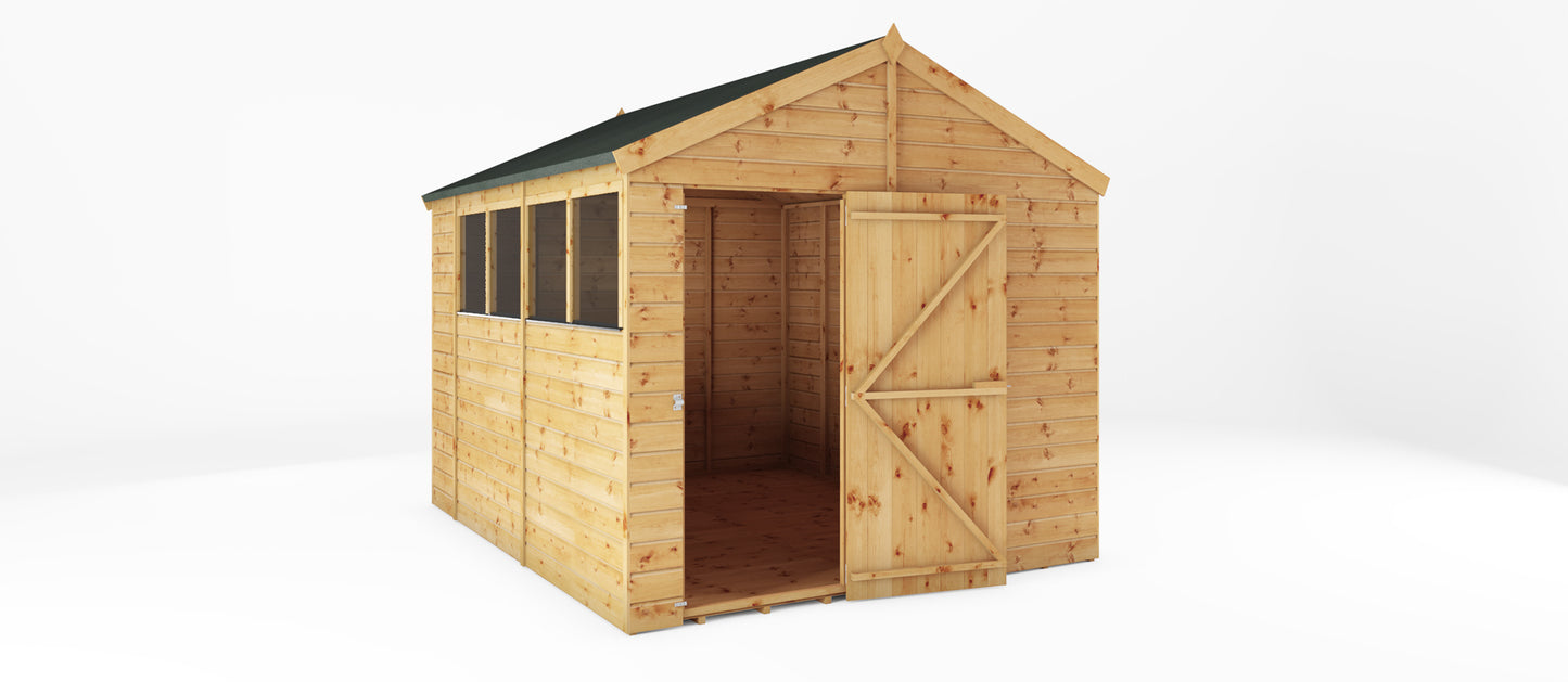 Mercia 10 x 6 Shiplap Apex Shed - Premium Garden