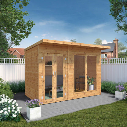 Mercia 10 x 6 Maine Pent Summerhouse - Premium Garden