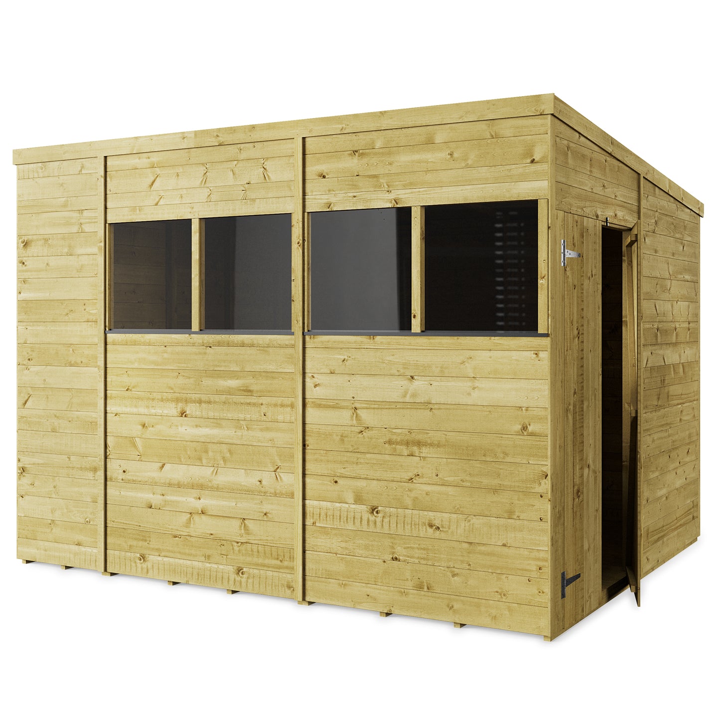 Store More 10 x 8 Tongue and Groove Pent Shed Windowed - Premium Garden