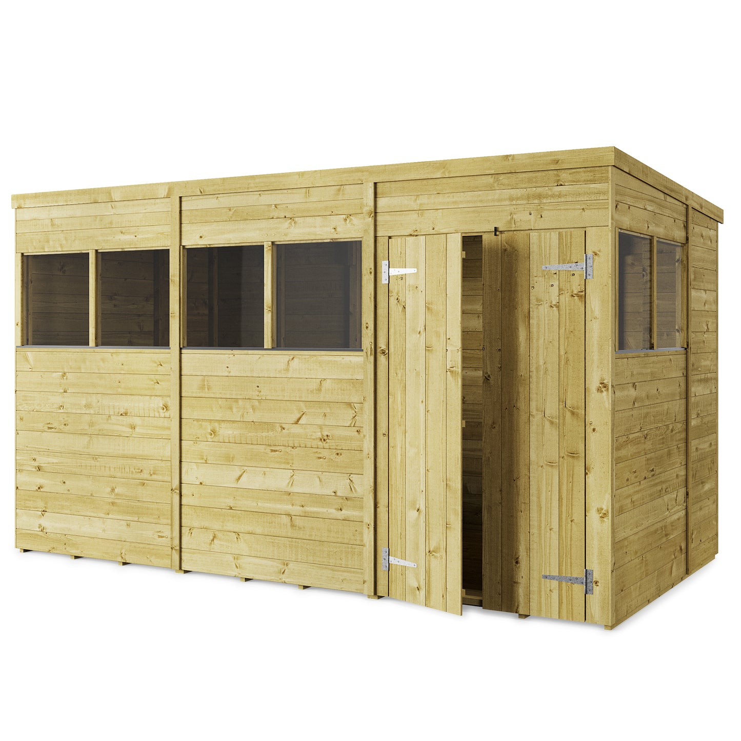Store More 12 x 6 Tongue and Groove Pent Shed Windowed - Premium Garden