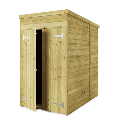 Store More 4 x 6 Tongue and Groove Pent Shed - Premium Garden