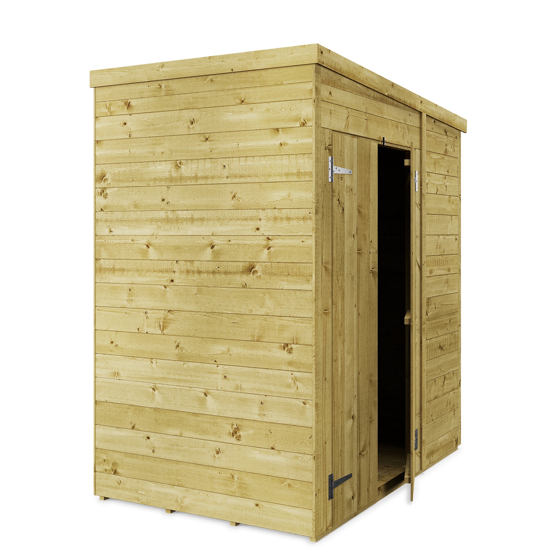 Store More 4 x 6 Tongue and Groove Pent Shed - Premium Garden