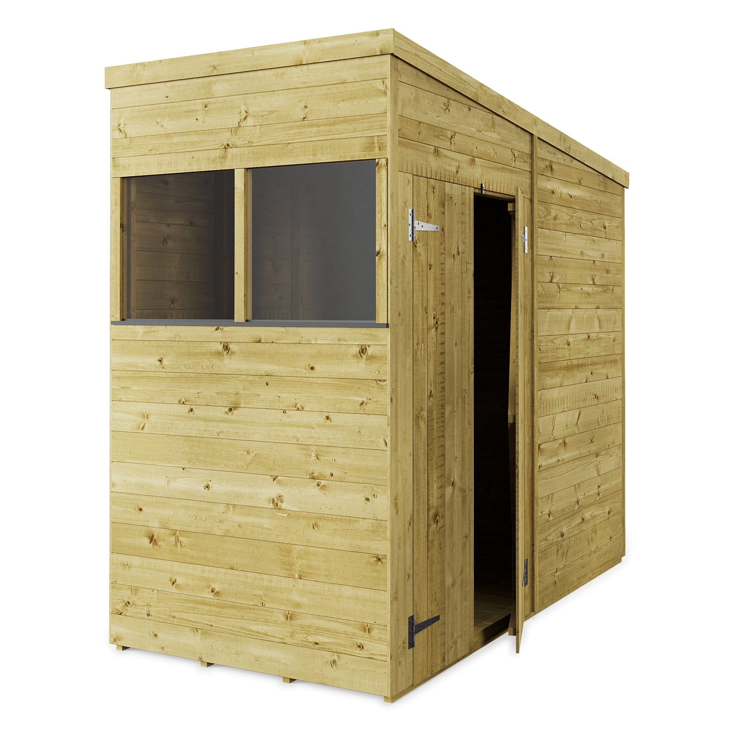 Store More 4 x 8 Tongue and Groove Pent Shed Windowed - Premium Garden