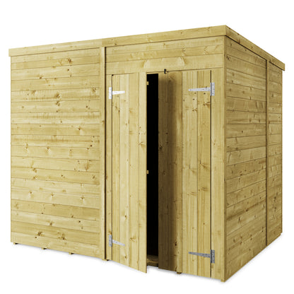 Store More 8 x 6 Tongue and Groove Pent Shed - Premium Garden