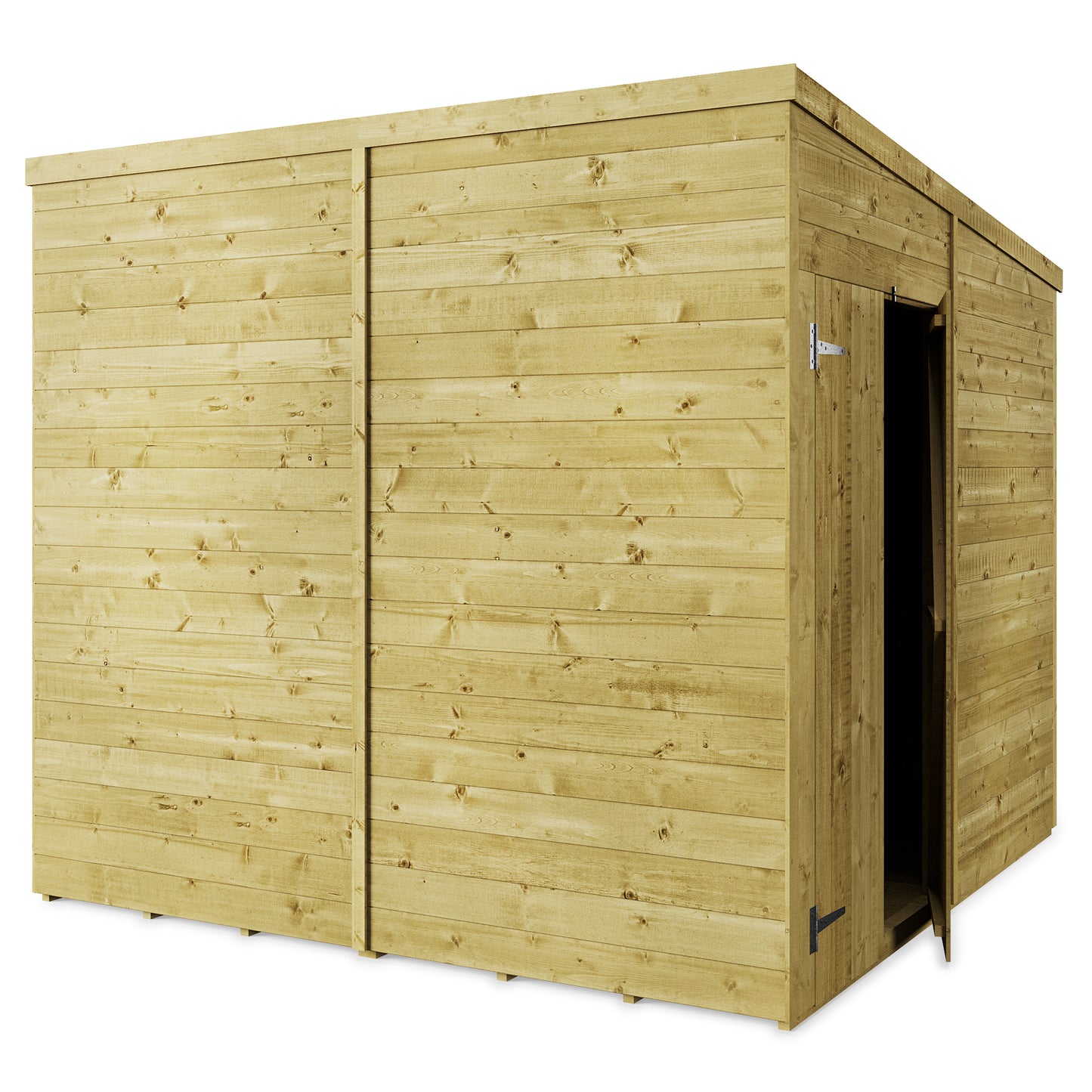 Store More 8 x 8 Tongue and Groove Pent Shed - Premium Garden