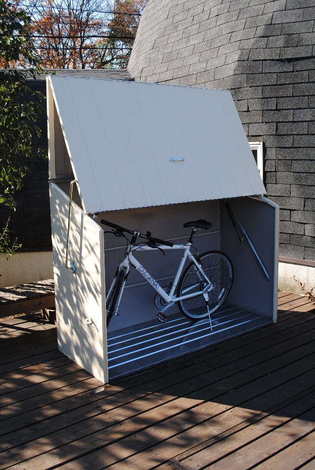 Trimetals Bike Storage Sesame Cream - Premium Garden