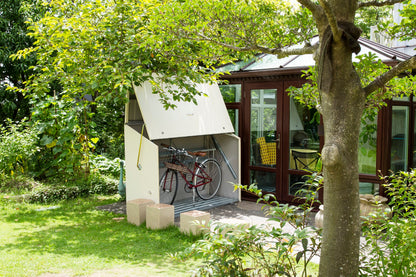 Trimetals Bike Storage Sesame Cream - Premium Garden