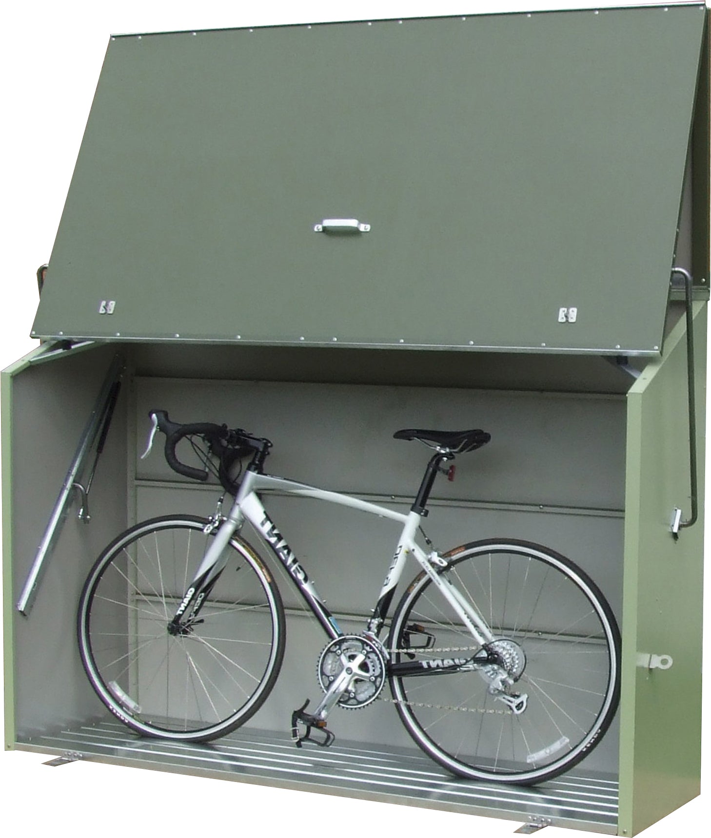 Trimetals Bike Storage Sesame Olive & Moorland Green - Premium Garden