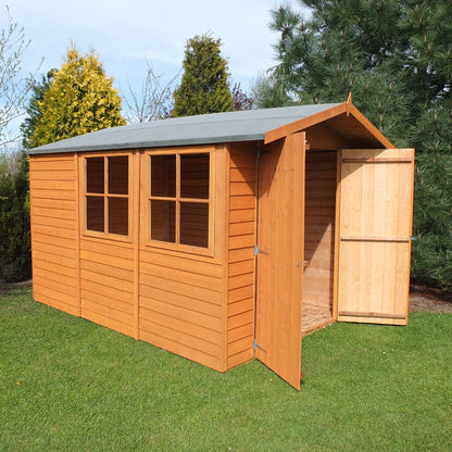 Shire 10 x 7 Overlap Pressure Treated Shed - Premium Garden