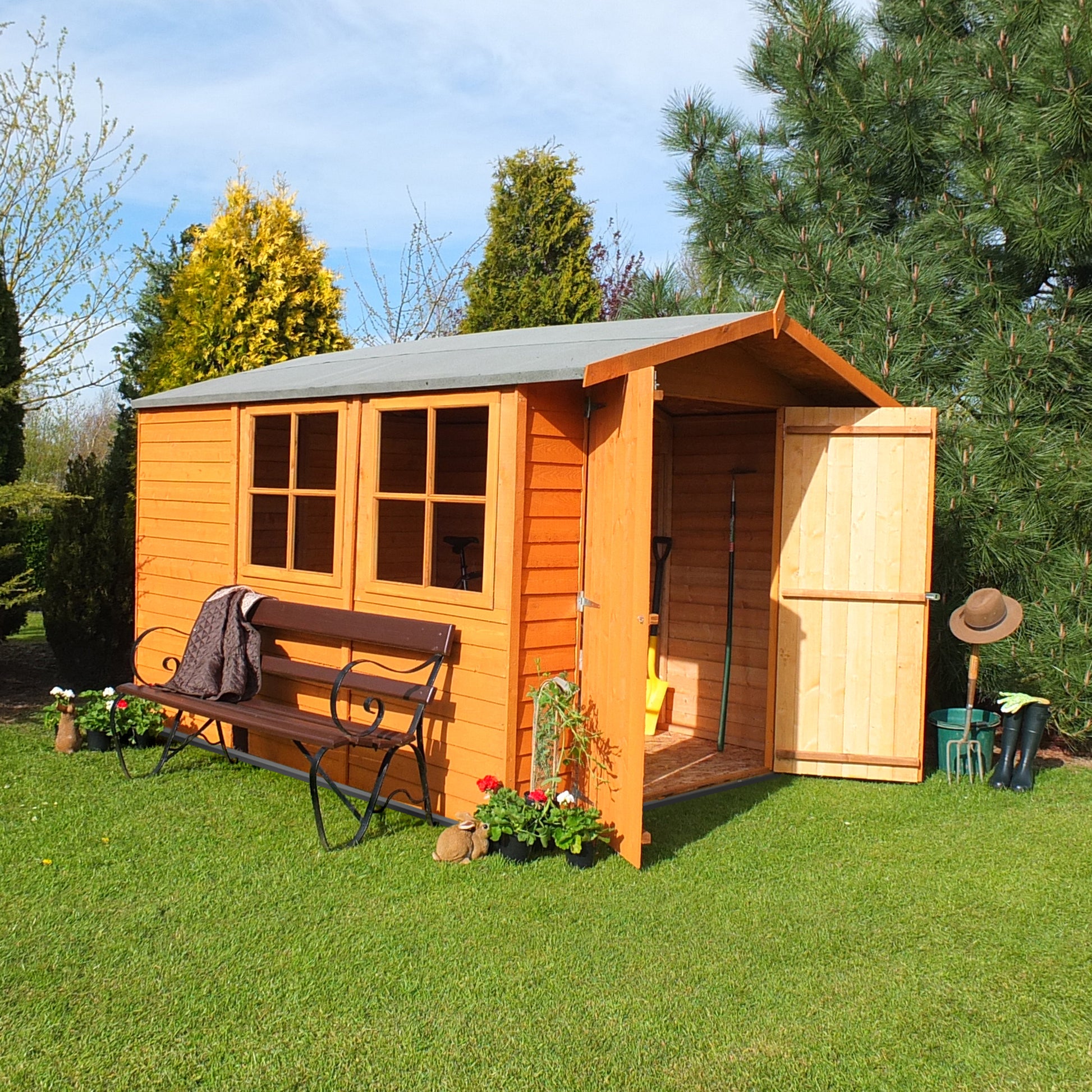 Shire 10 x 7 Overlap Pressure Treated Shed - Premium Garden