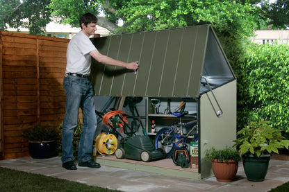Trimetals Storeguard Metal Outdoor Storage Unit - Olive & Moorland Green - Premium Garden