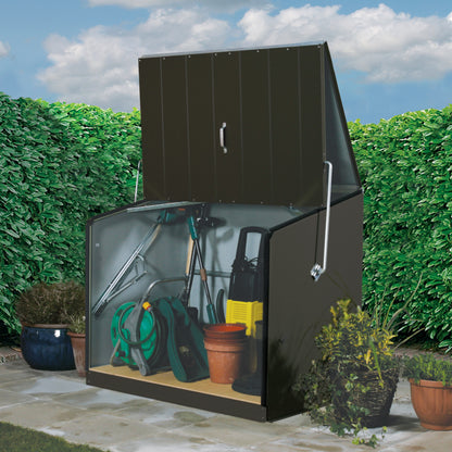 Trimetals Stowaway Metal Storage Unit - Anthracite - Premium Garden