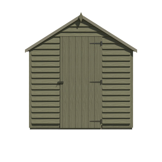 Shire 8 x 6 Pressure Treated Overlap Shed Value Range with Window - Premium Garden