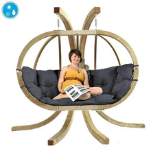  Globo Royal Double Seater Hanging Chair Set - Premium Garden